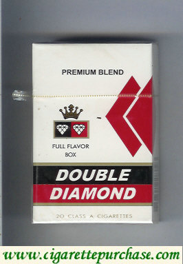 Double Diamond Premium Blend Full Flavor cigarettes hard box